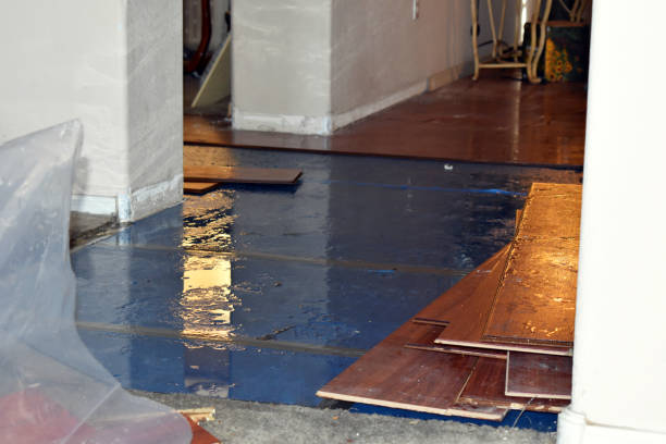 Professional Sewage Cleanup technician working in Drumright, OK